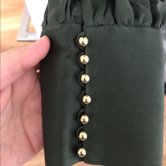 Zimmermann Espionage Wrap Mini Dress in Hunter Green size 2 - Picture 4 of 6